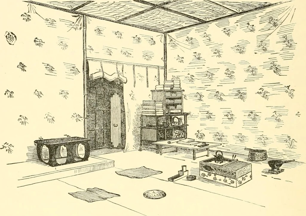 An illustration from Japanese homes and their surroundings, 1885, leaf 199
