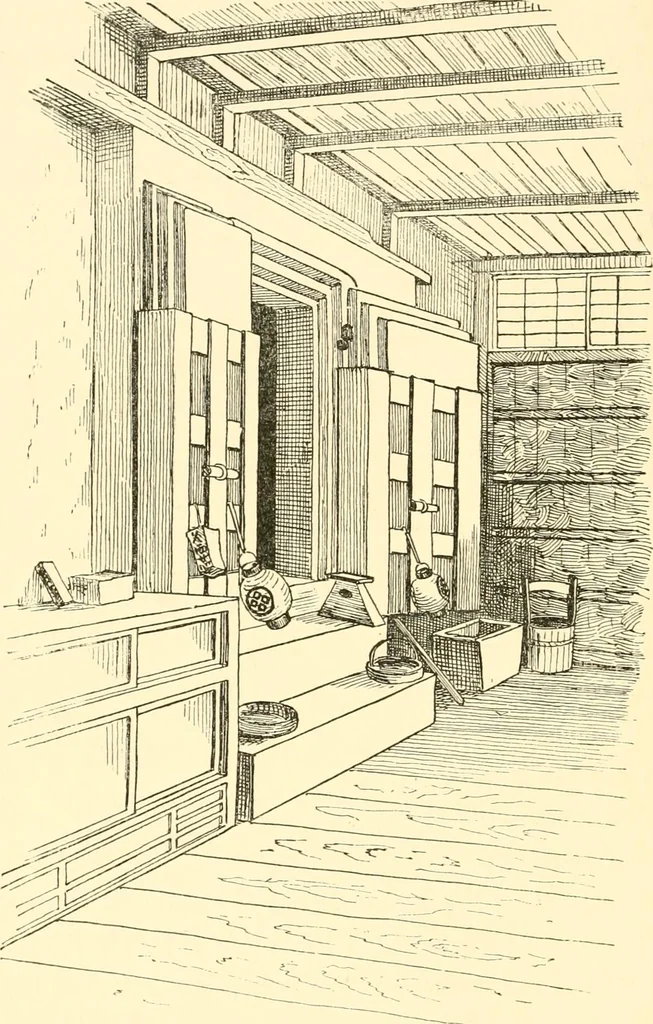 An illustration from Japanese homes and their surroundings, 1885, leaf 201