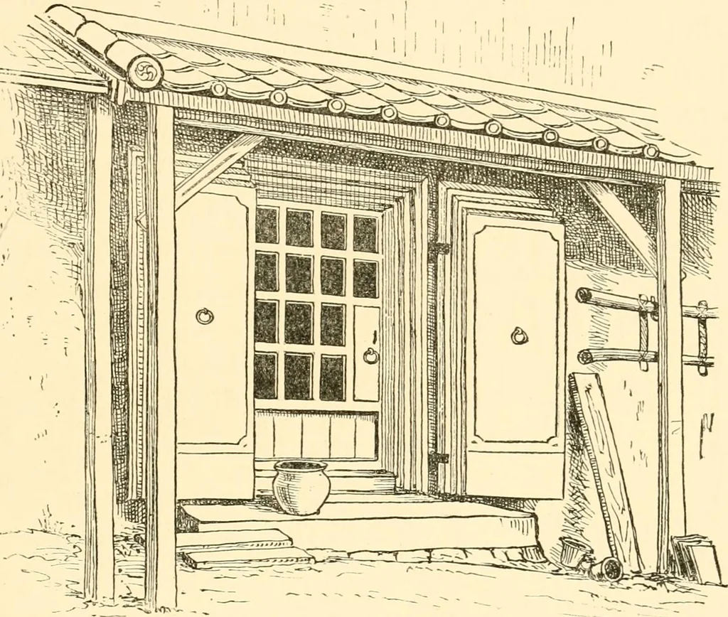 An illustration from Japanese homes and their surroundings, 1885, leaf 202