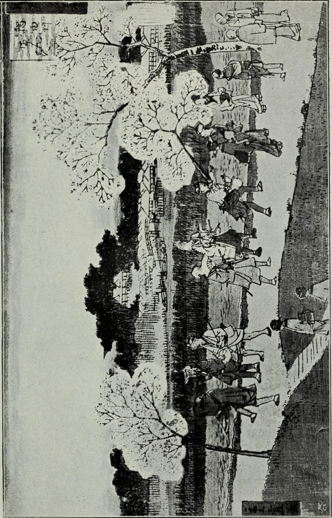 An illustration from Japanese illustrations; a history of the arts of wood-cutting and colour printing in Japan, 1904, leaf 276
