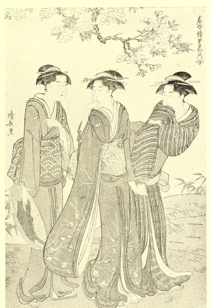 An illustration from The Japanese Print Collection of Arthur Davison Ficke, Author of "Chats on Japanese Prints," "Twelve Japanese Paintings," "Sonnets of a Portrait Painter," etc, 1915, leaf 93
