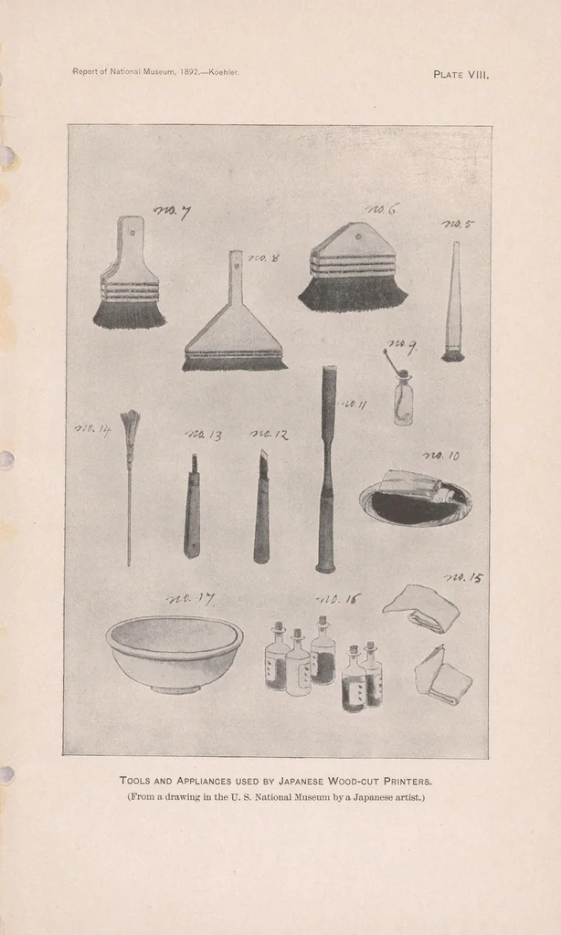 An illustration from Japanese wood-cutting and wood-cut printing, 1894, leaf 21