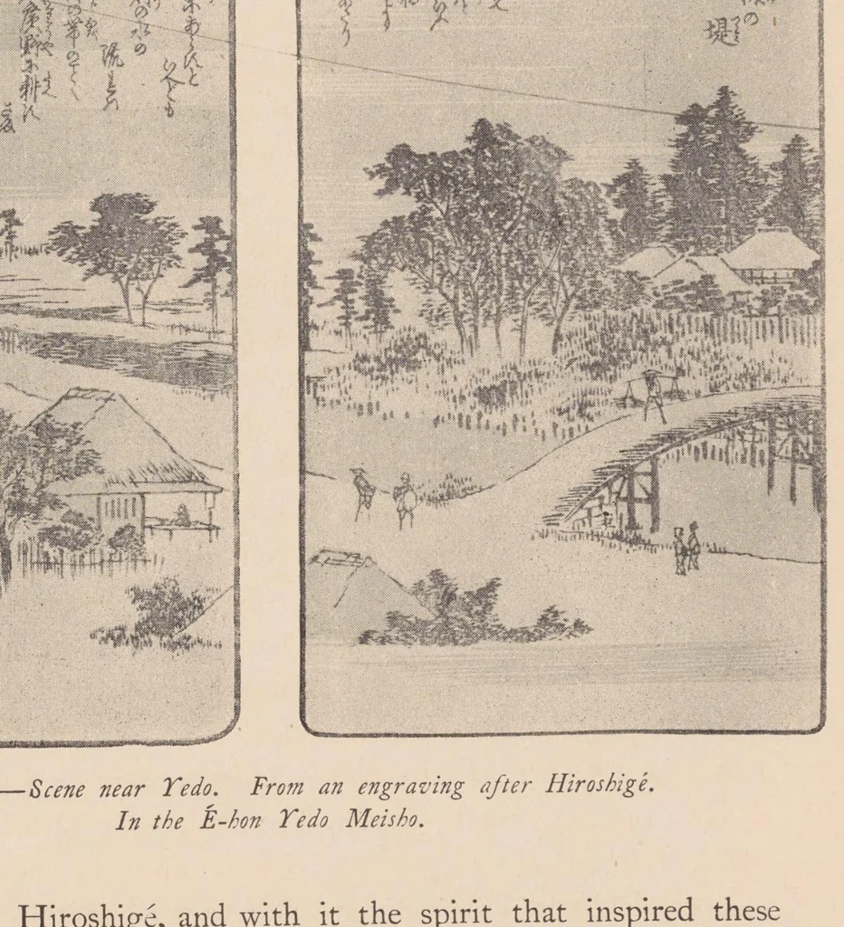 An illustration from Japanese wood engravings : their history, technique and characteristics, 1895, leaf 73