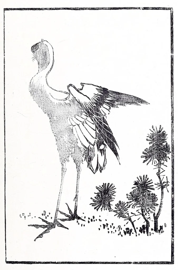 An illustration from Japanese wood engravings : their history, technique and characteristics, 1895, leaf 73