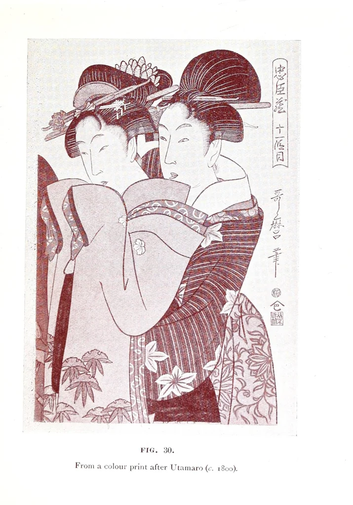 An illustration from Japanese wood engravings, their history, technique and characteristics, 1908, leaf 117
