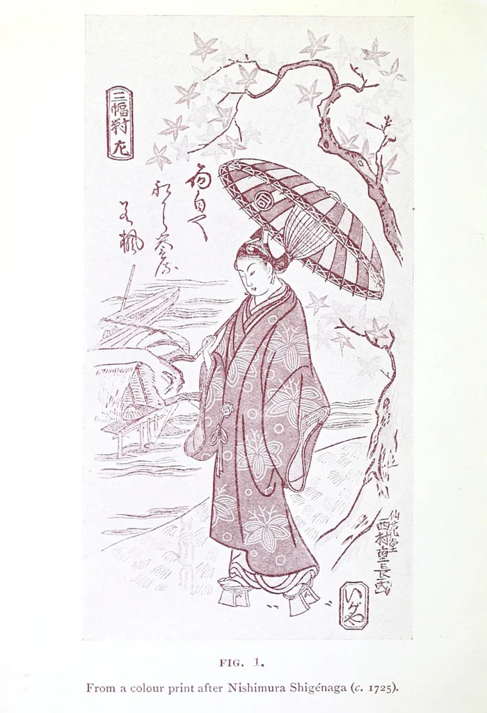 An illustration from Japanese wood engravings, their history, technique and characteristics, 1908, leaf 8