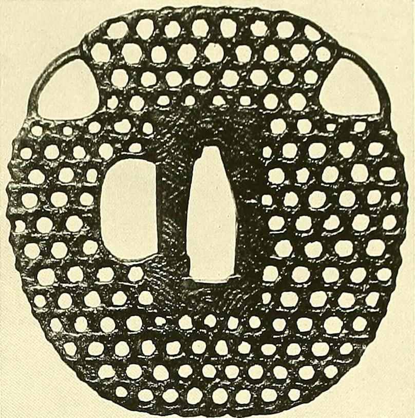 An illustration from Japanische Stichblätter und Schwertzieraten : Sammlung Georg Oeder, Düsseldorf : [Katalog], 1916, leaf 106