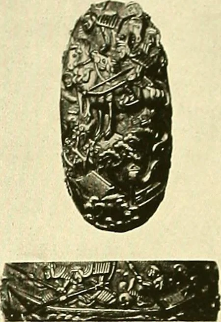 An illustration from Japanische Stichblätter und Schwertzieraten : Sammlung Georg Oeder, Düsseldorf : [Katalog], 1916, leaf 113