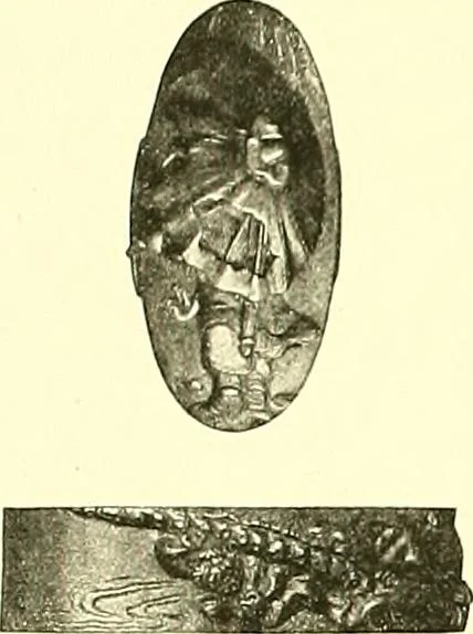An illustration from Japanische Stichblätter und Schwertzieraten : Sammlung Georg Oeder, Düsseldorf : [Katalog], 1916, leaf 147