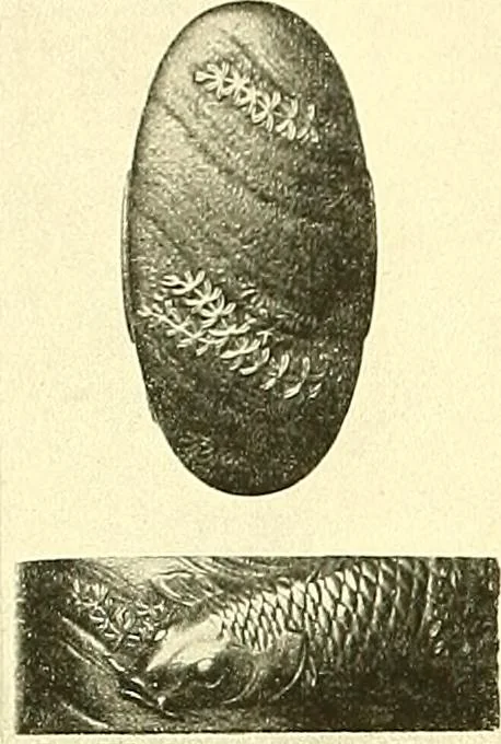 An illustration from Japanische Stichblätter und Schwertzieraten : Sammlung Georg Oeder, Düsseldorf : [Katalog], 1916, leaf 163
