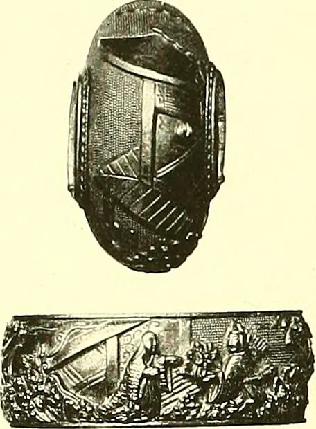 An illustration from Japanische Stichblätter und Schwertzieraten : Sammlung Georg Oeder, Düsseldorf : [Katalog], 1916, leaf 201