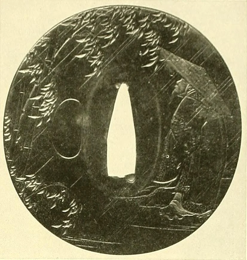 An illustration from Japanische Stichblätter und Schwertzieraten : Sammlung Georg Oeder, Düsseldorf : [Katalog], 1916, leaf 204