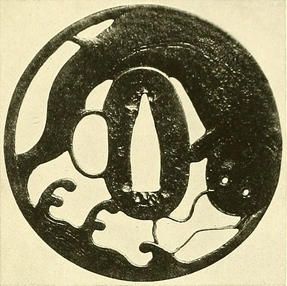 An illustration from Japanische Stichblätter und Schwertzieraten : Sammlung Georg Oeder, Düsseldorf : [Katalog], 1916, leaf 94