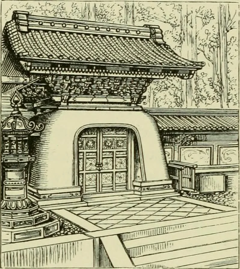 An illustration from Japan : its architecture, art, and art manufactures, 1882, leaf 228