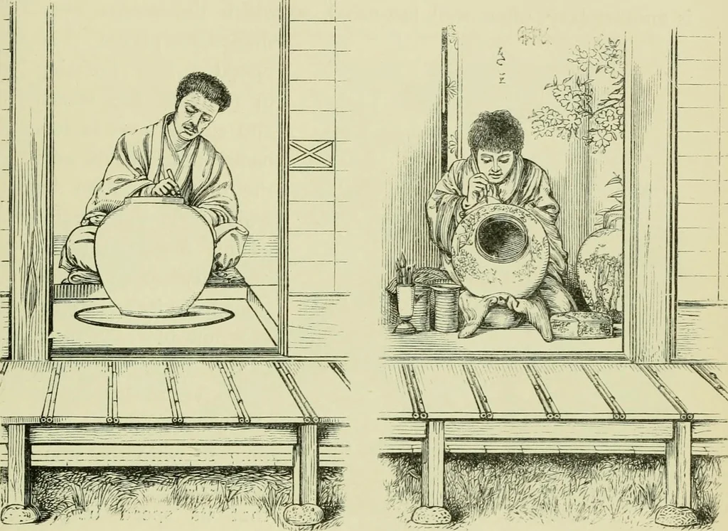 An illustration from Japan : its architecture, art, and art manufactures, 1882, leaf 430