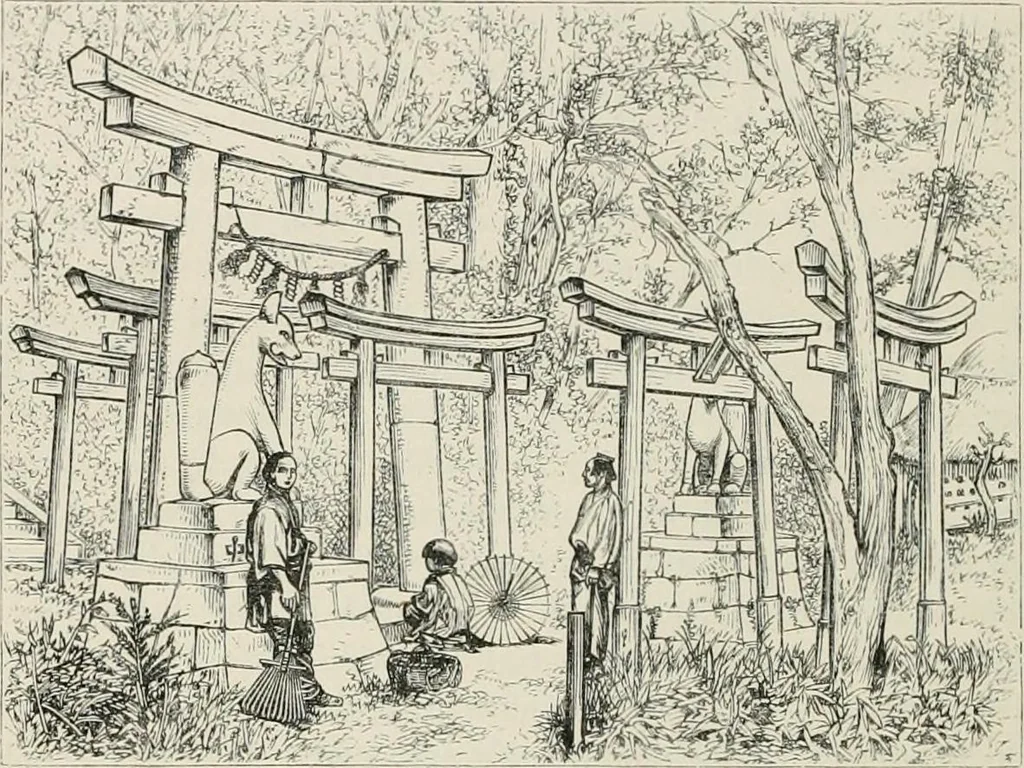 An illustration from Japan: its architecture, art, and art manufactures, 1882, leaf 157