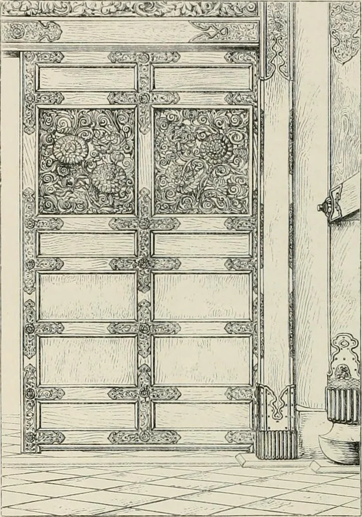 An illustration from Japan: its architecture, art, and art manufactures, 1882, leaf 161