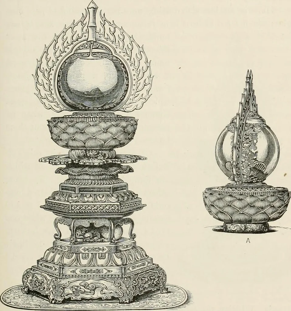 An illustration from Japan: its architecture, art, and art manufactures, 1882, leaf 172