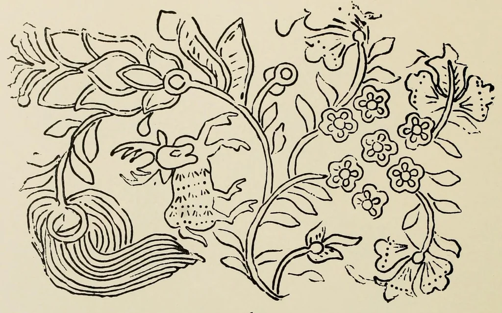An illustration from Javanese batik designs from metal stamps, 1924, leaf 12
