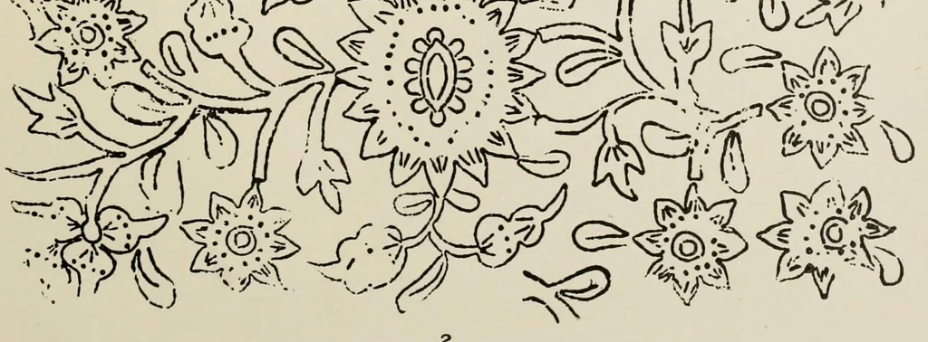 An illustration from Javanese batik designs from metal stamps, 1924, leaf 13