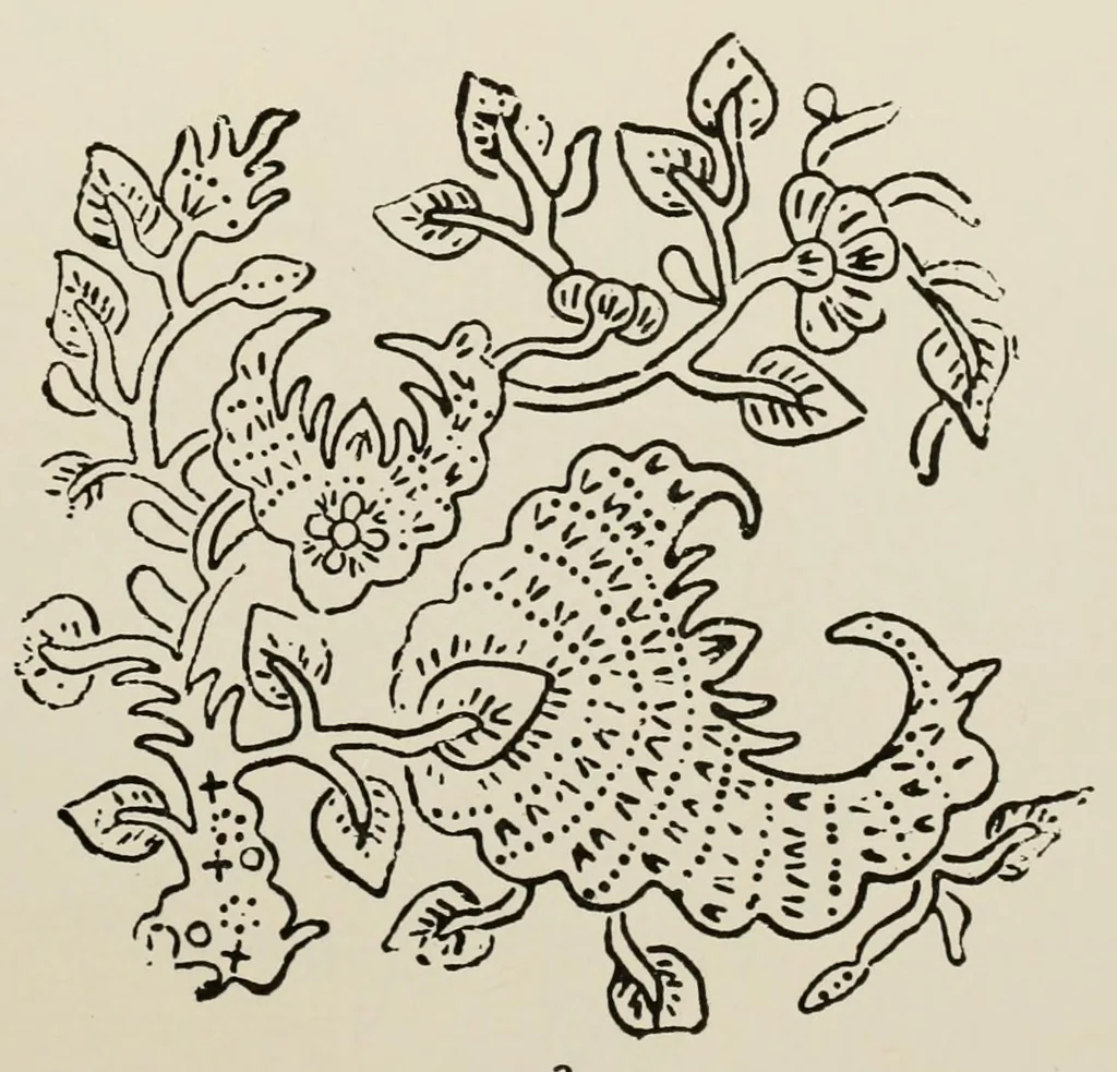 An illustration from Javanese batik designs from metal stamps, 1924, leaf 15