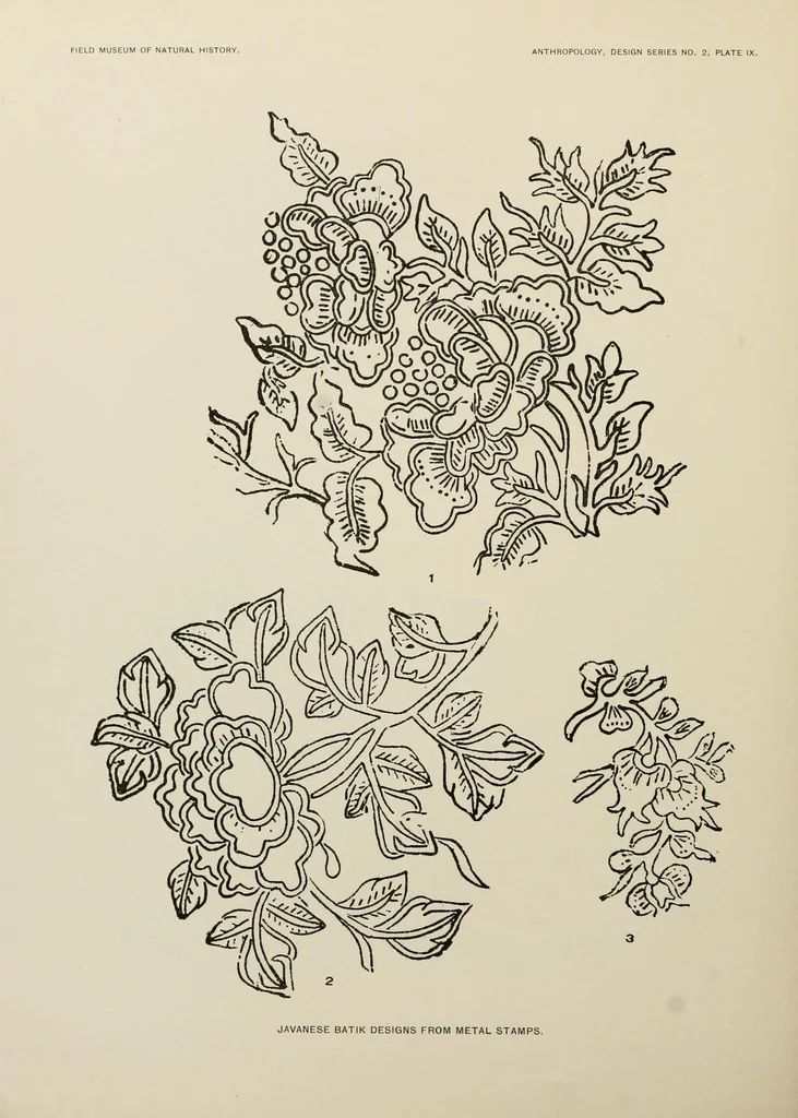 An illustration from Javanese batik designs from metal stamps, 1924, leaf 16