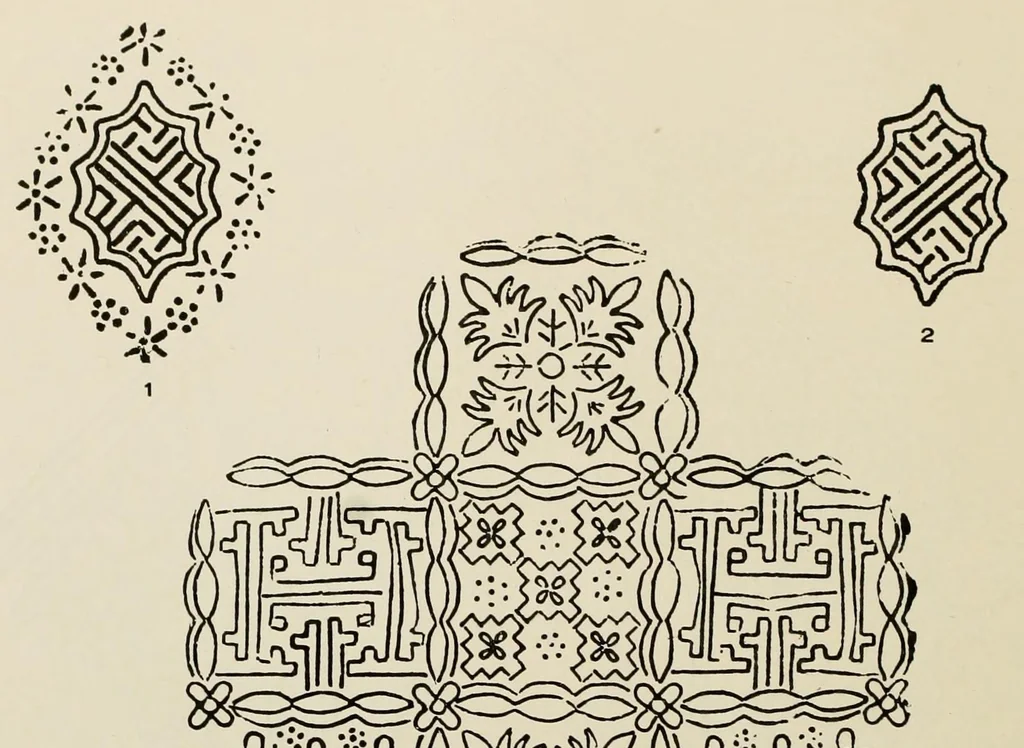 An illustration from Javanese batik designs from metal stamps, 1924, leaf 22