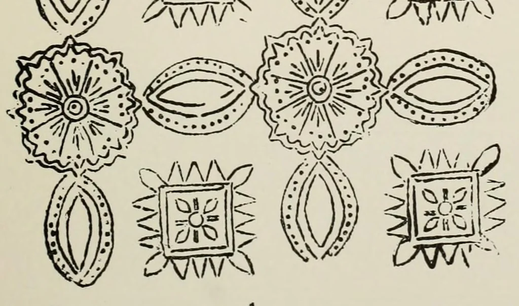 An illustration from Javanese batik designs from metal stamps, 1924, leaf 23