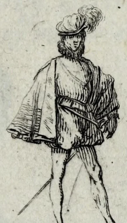 An illustration from Jeux historiques des rois de France, reines renommées, géographie et métamorphose, 1698, leaf 203
