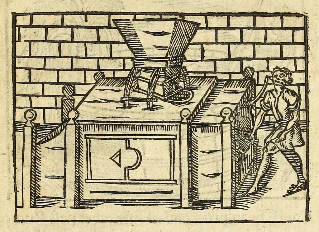An illustration from The jevvel house of art and nature : containing divers rare and profitable inventions, together with sundry new experiments in the art of husbandry : with divers chimical conclusions concerning the art of distillation, and the rare practises and uses thereof. Faithfully and familiarly set down, according to the authours own experience, 1653, leaf 227