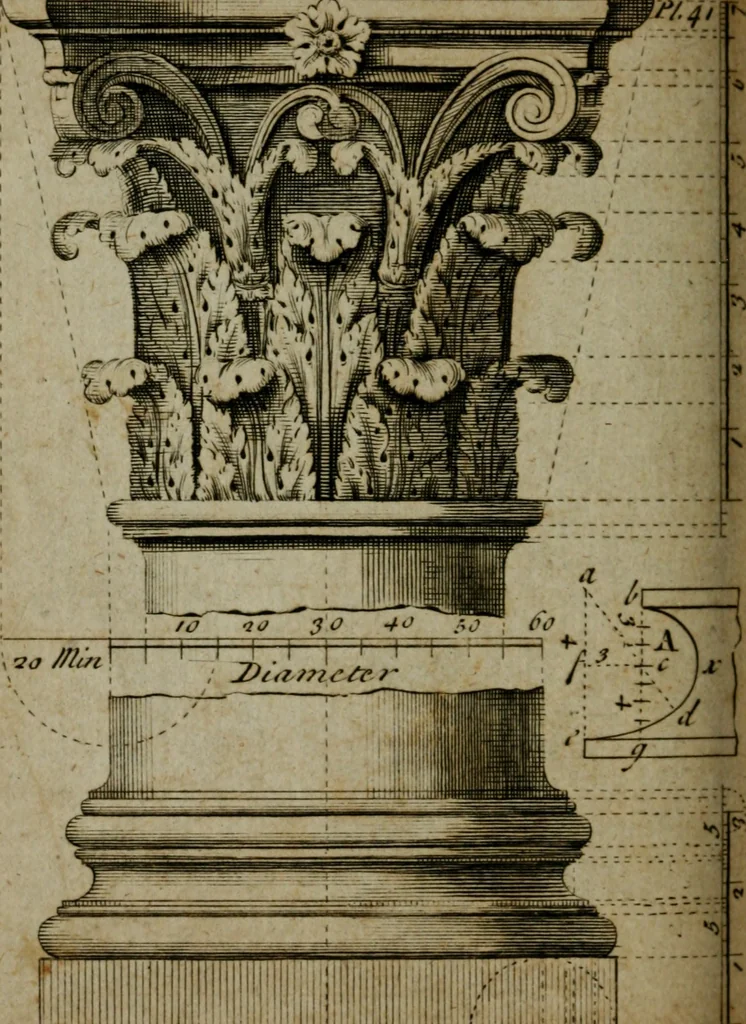 An illustration from The builder's jewel, or, The youth's instructor and workman's remembrancer : explaining short and easy rules, made familiar to the meanest capacity, for drawing and working ... : the whole illustrated by upwards of 200 examples, engraved on 100 copper-plates, 1787, leaf 111