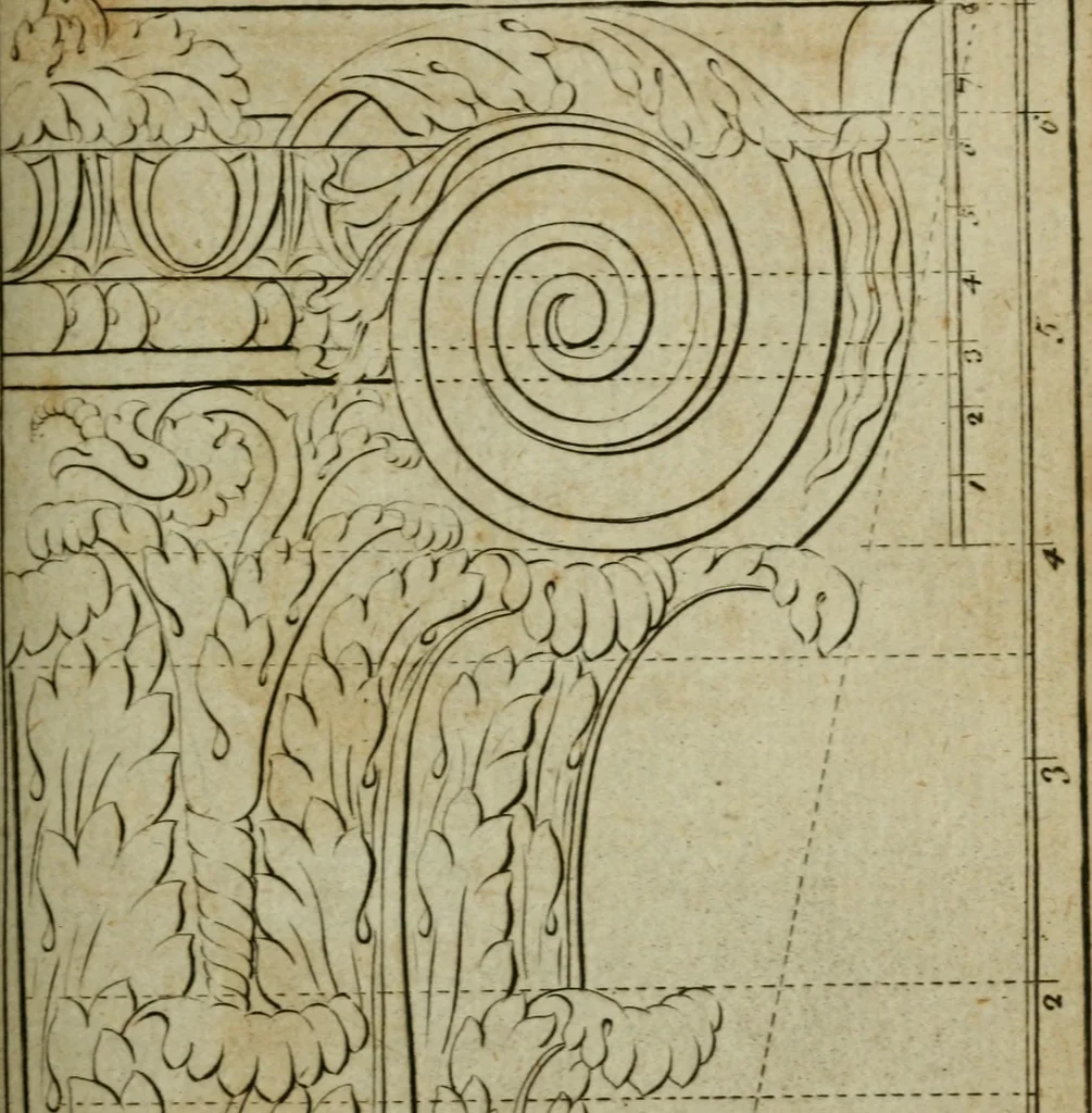 An illustration from The builder's jewel, or, The youth's instructor and workman's remembrancer : explaining short and easy rules, made familiar to the meanest capacity, for drawing and working ... : the whole illustrated by upwards of 200 examples, engraved on 100 copper-plates, 1787, leaf 146