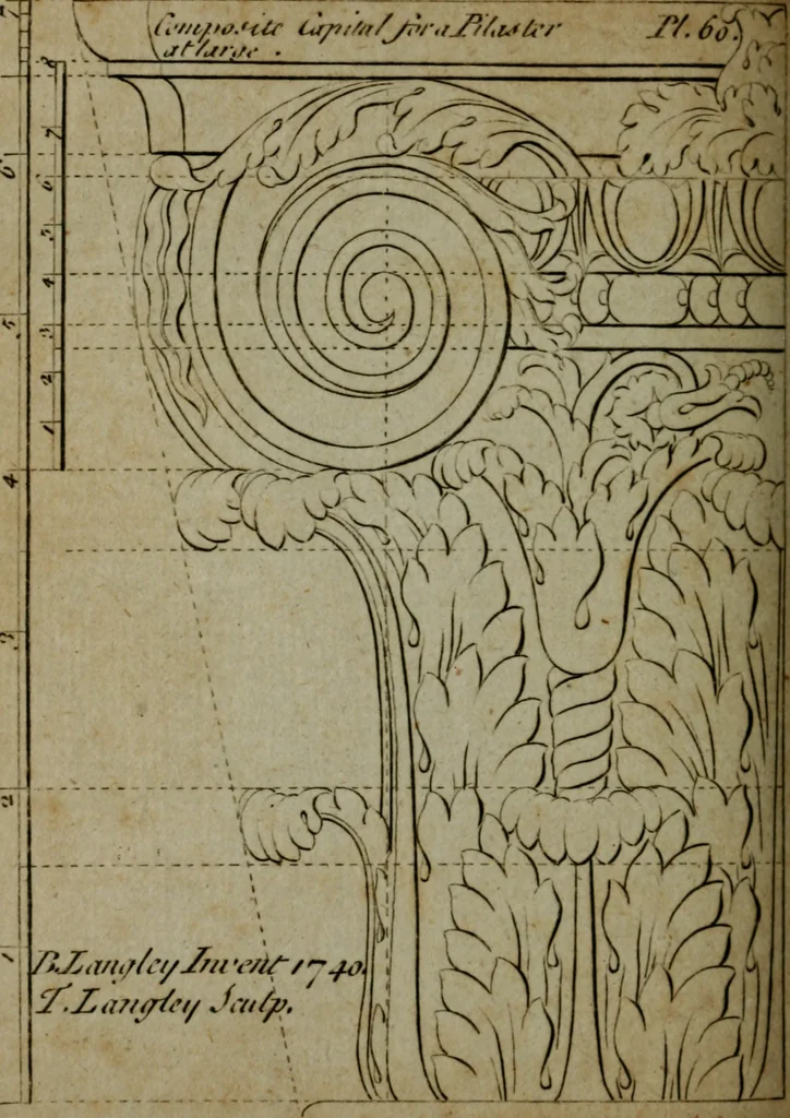 An illustration from The builder's jewel, or, The youth's instructor and workman's remembrancer : explaining short and easy rules, made familiar to the meanest capacity, for drawing and working ... : the whole illustrated by upwards of 200 examples, engraved on 100 copper-plates, 1787, leaf 149