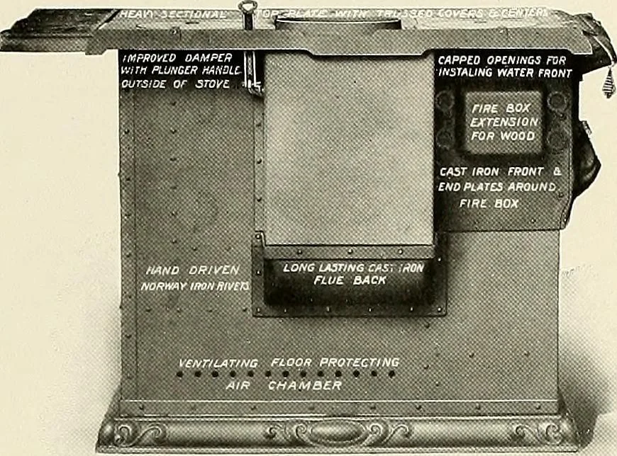 An illustration from Jewel stoves, ranges, and furnaces, 1911, leaf 14