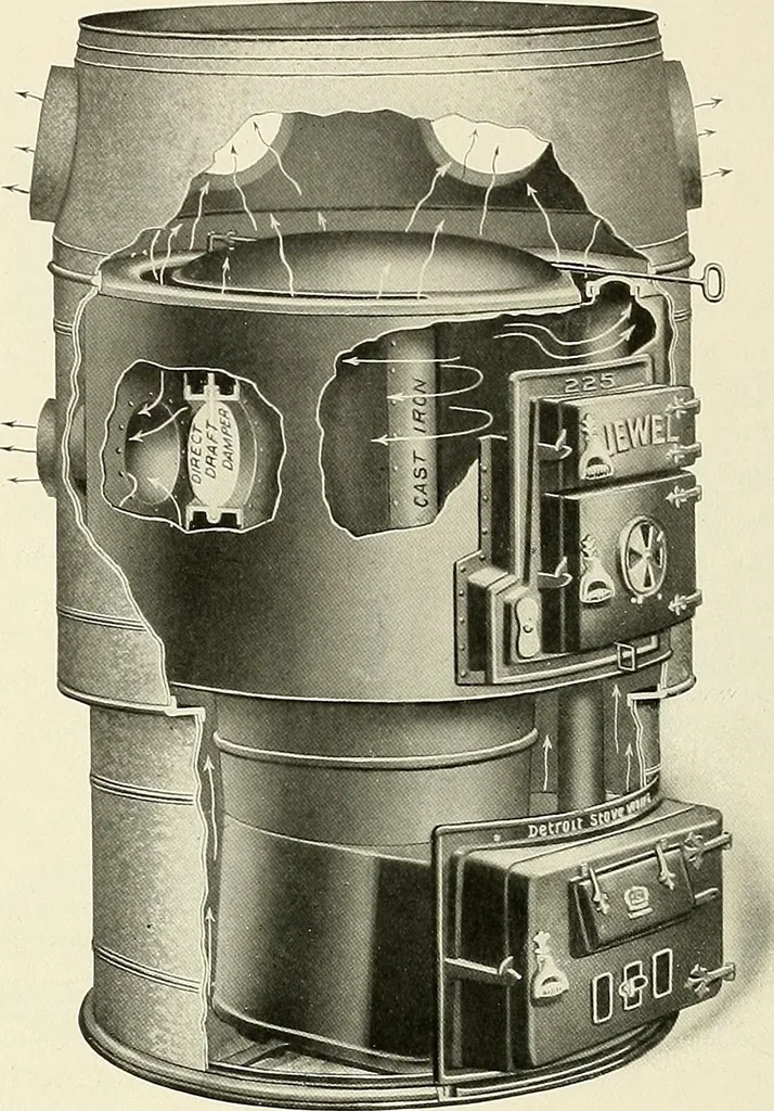 An illustration from Jewel stoves, ranges, and furnaces, 1911, leaf 215