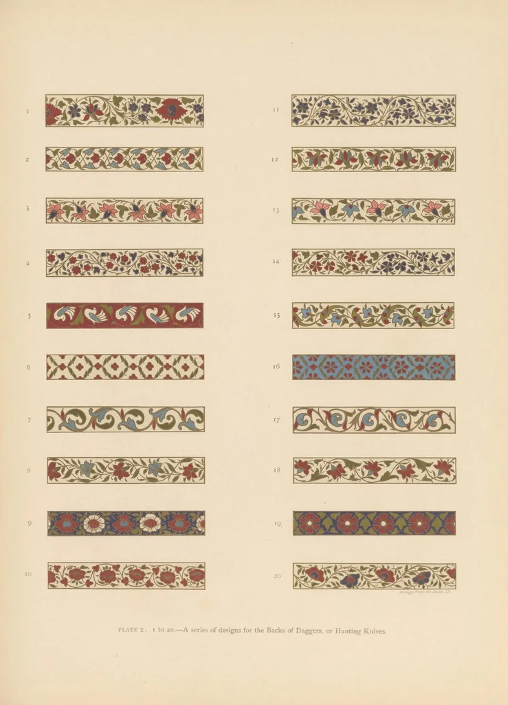 An illustration from Jeypore enamels, 1886, leaf 25