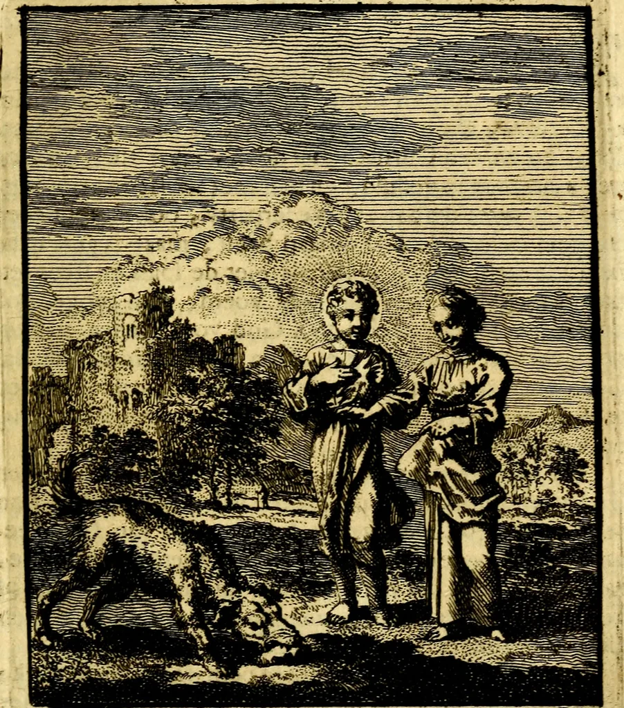 An illustration from Jezus en de ziel : een geestelyke spiegel voor't gemoed, bestaande in veertig aangenaame en stichtelyke zinnebeelden, 1714, leaf 152