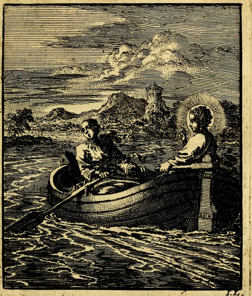 An illustration from Jezus en de ziel : een geestelyke spiegel voor't gemoed, bestaande in veertig aangenaame en stichtelyke zinnebeelden, 1714, leaf 64