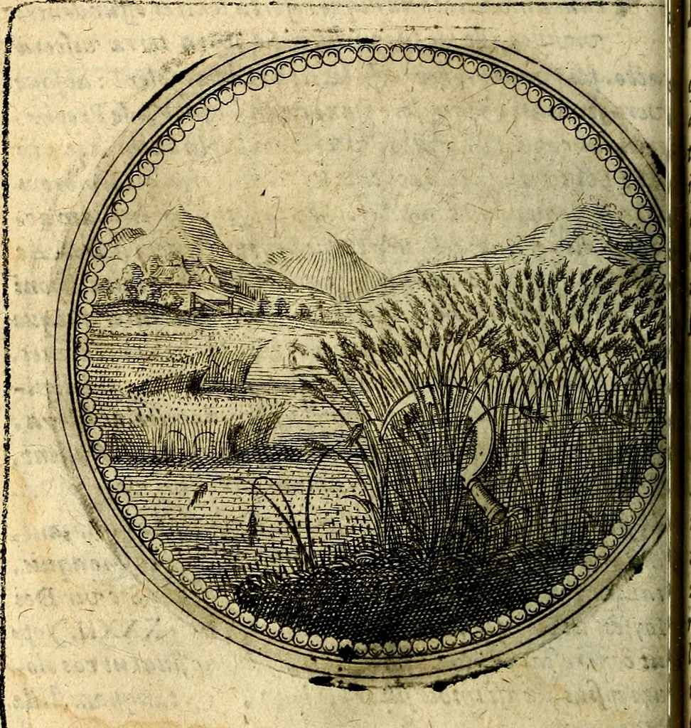 An illustration from Joachimi Camerarii Symbolorum et emblematum, centuriae quatuor .., 1668, leaf 123