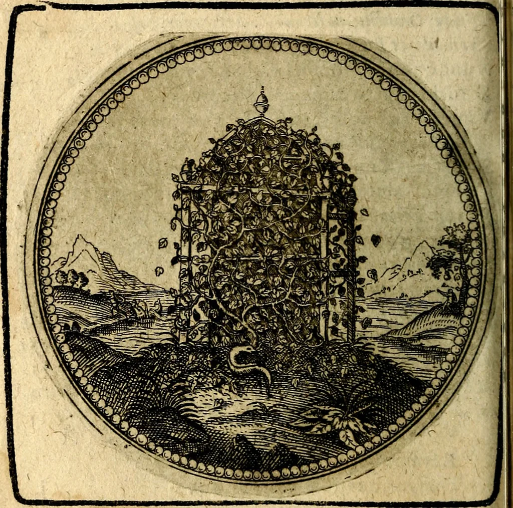 An illustration from Joachimi Camerarii Symbolorum et emblematum, centuriae quatuor .., 1668, leaf 141