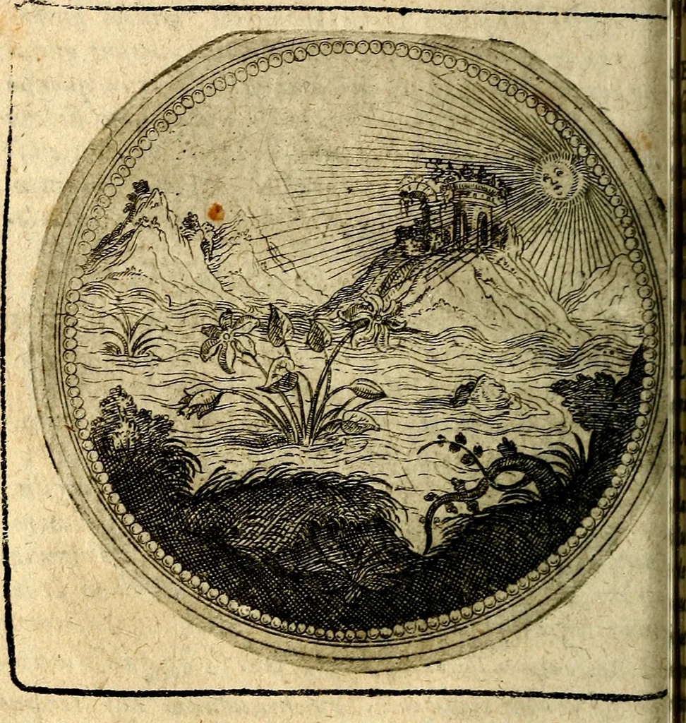 An illustration from Joachimi Camerarii Symbolorum et emblematum, centuriae quatuor .., 1668, leaf 151