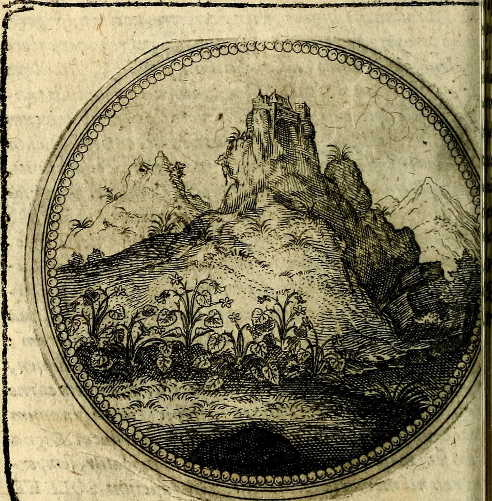 An illustration from Joachimi Camerarii Symbolorum et emblematum, centuriae quatuor .., 1668, leaf 157