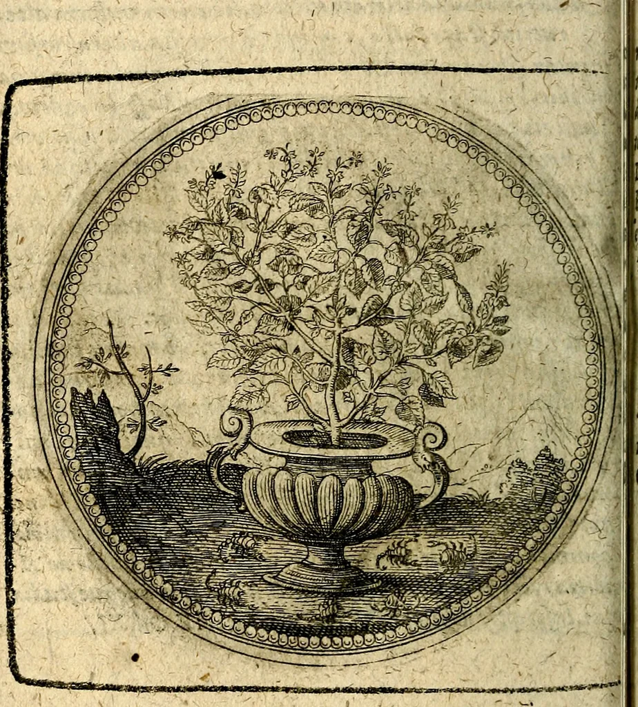 An illustration from Joachimi Camerarii Symbolorum et emblematum, centuriae quatuor .., 1668, leaf 177