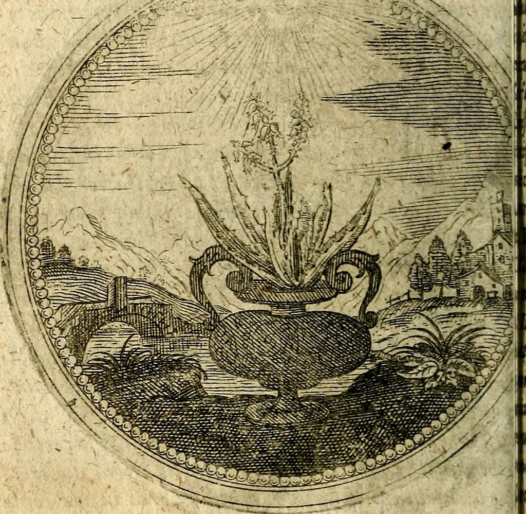 An illustration from Joachimi Camerarii Symbolorum et emblematum, centuriae quatuor .., 1668, leaf 183