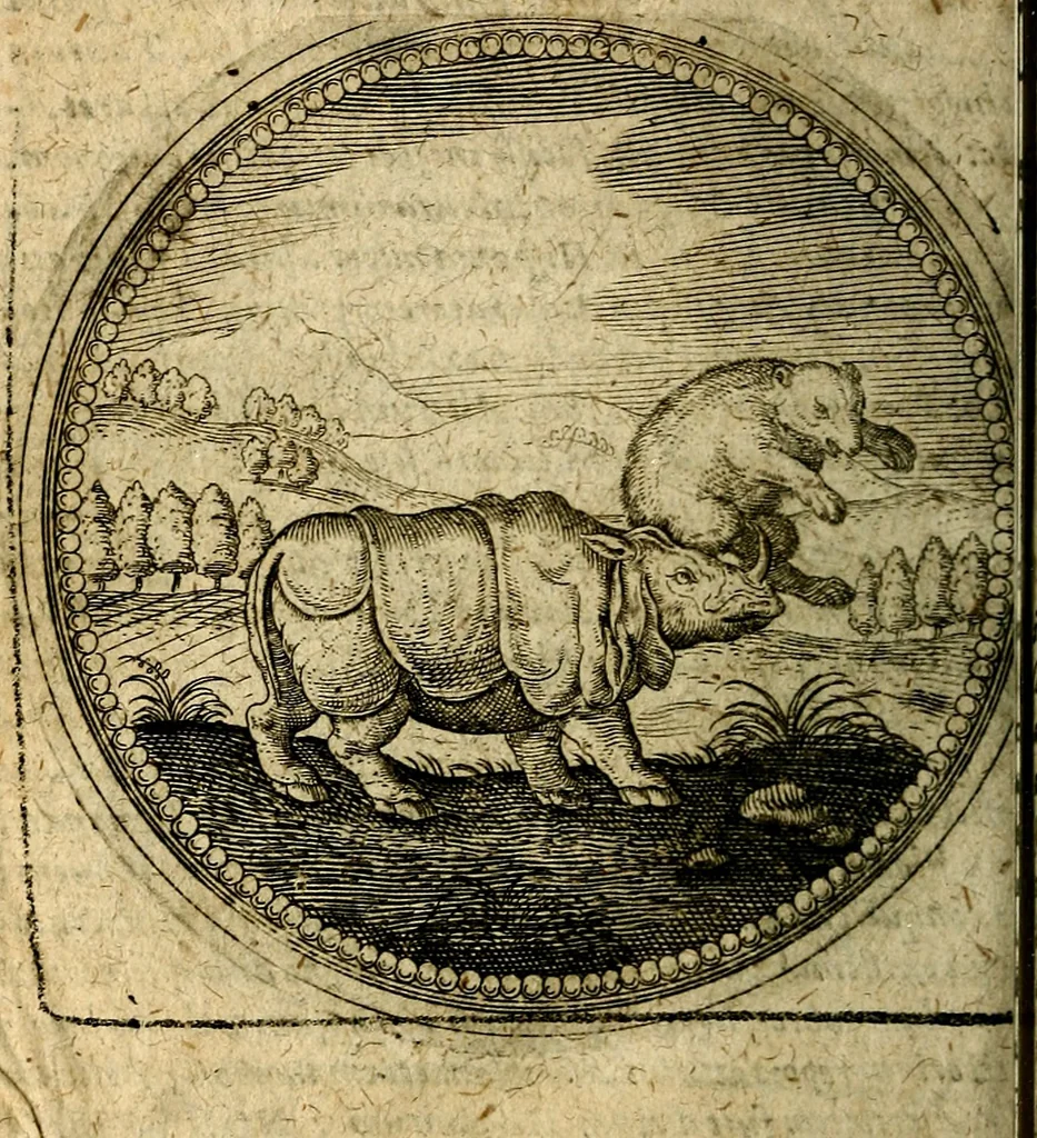 An illustration from Joachimi Camerarii Symbolorum et emblematum, centuriae quatuor .., 1668, leaf 221