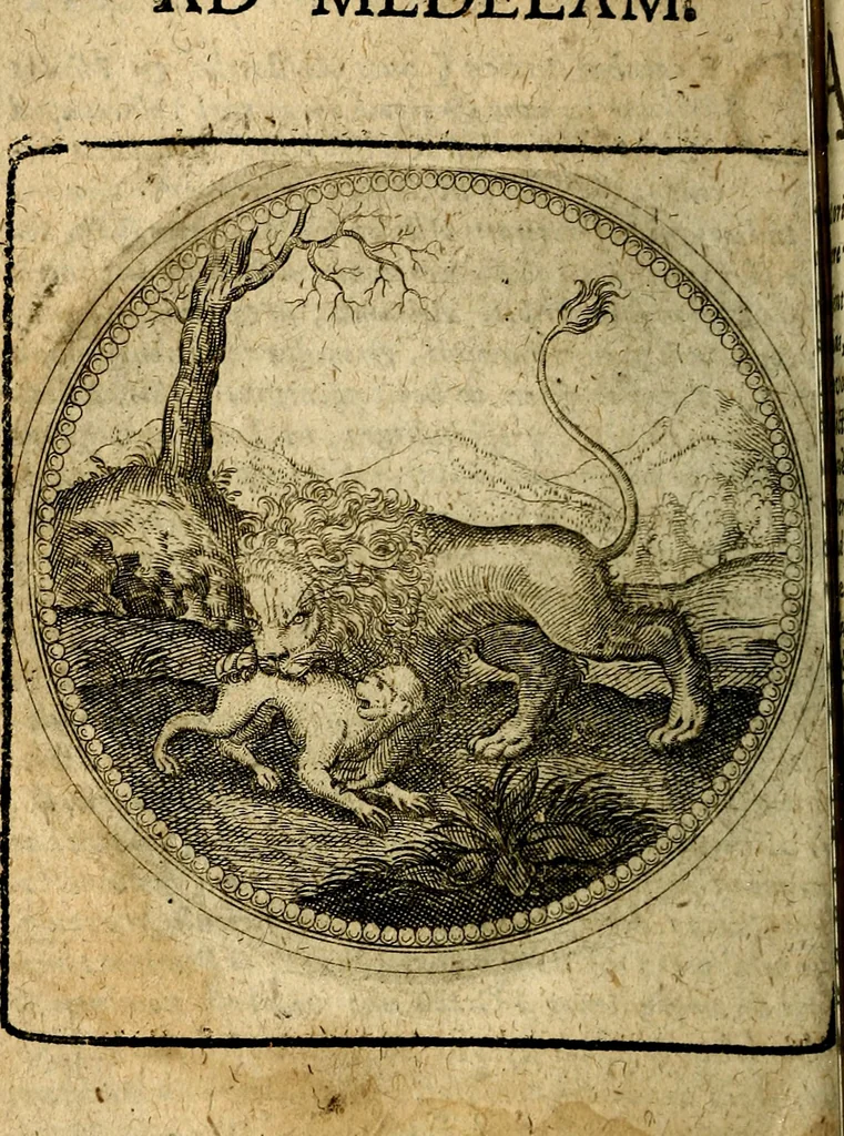 An illustration from Joachimi Camerarii Symbolorum et emblematum, centuriae quatuor .., 1668, leaf 227