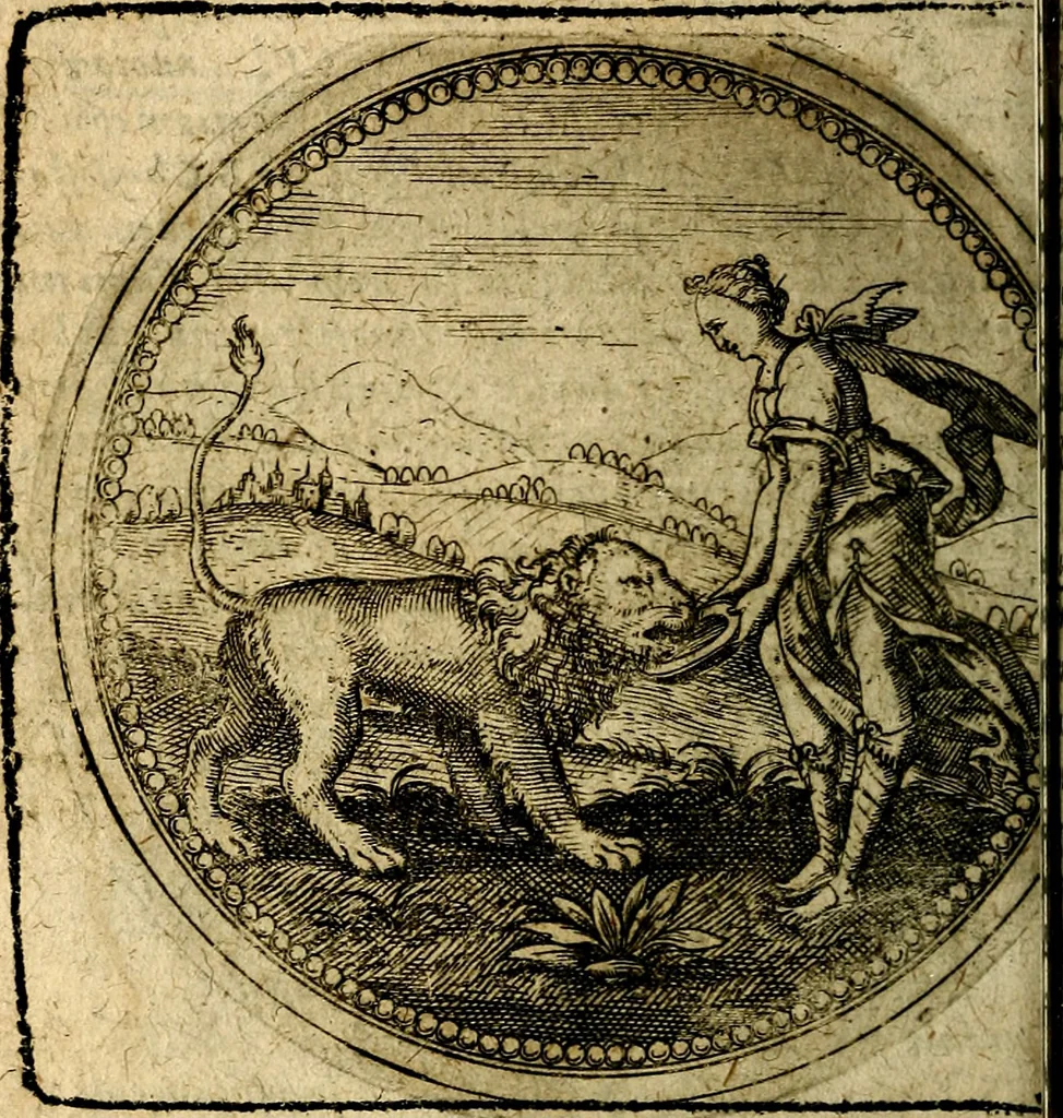 An illustration from Joachimi Camerarii Symbolorum et emblematum, centuriae quatuor .., 1668, leaf 233