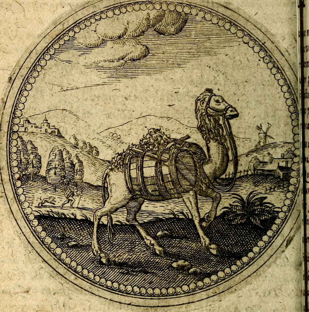 An illustration from Joachimi Camerarii Symbolorum et emblematum, centuriae quatuor .., 1668, leaf 245