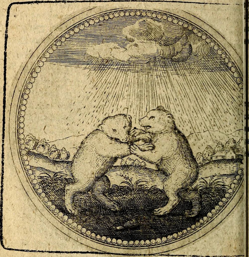 An illustration from Joachimi Camerarii Symbolorum et emblematum, centuriae quatuor .., 1668, leaf 255