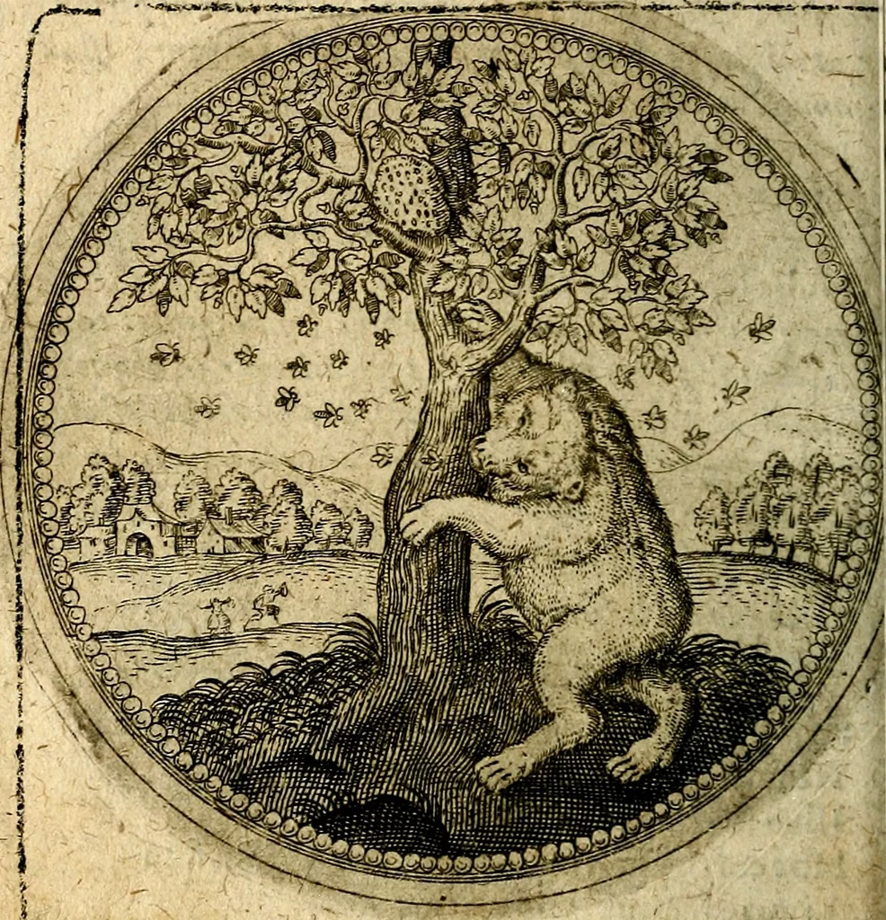 An illustration from Joachimi Camerarii Symbolorum et emblematum, centuriae quatuor .., 1668, leaf 257